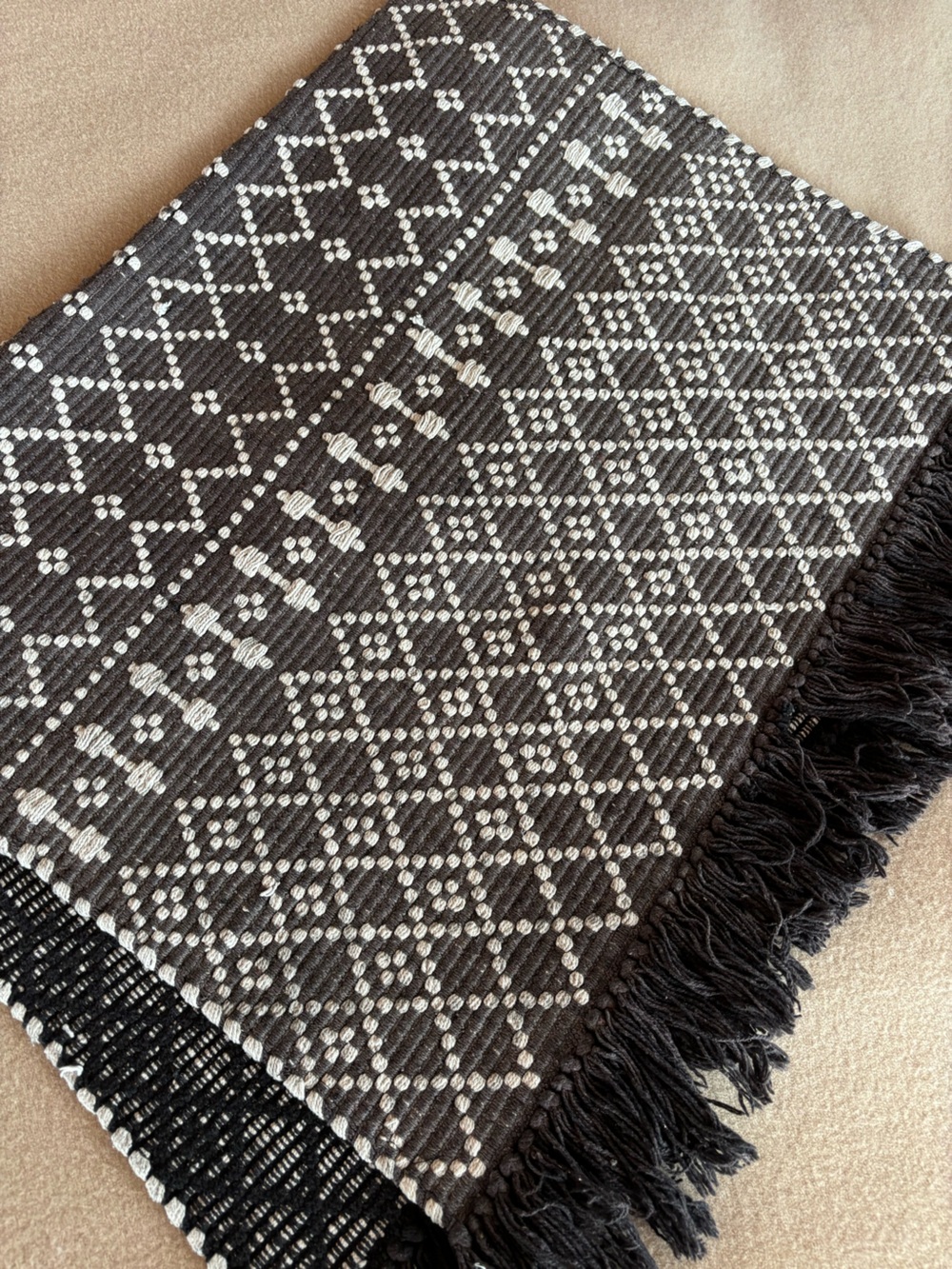 Woven Cotton Rug - Picture 2 of 7